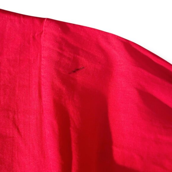 Vintage 1950s Little Star Girls Dress Sz 10 Red Green Plaid Peter Pan Collar - Picture 7 of 11